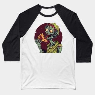 Zombie Pizza Party: Apocalypse Gourmet Baseball T-Shirt